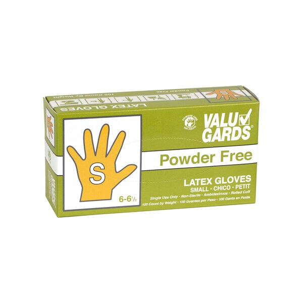HGI Latex Valugard Powder Free Small Glove, PK1000
